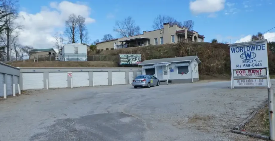 Self-serve storage units at Worldwide Realty in downtown Marion, NC